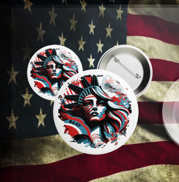 Statue of Liberty 8647 Button