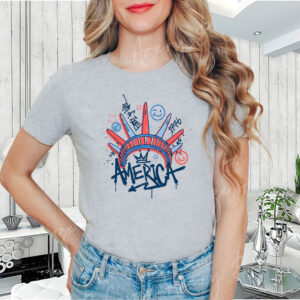 Statue of Liberty, America 4th July T-Shirt