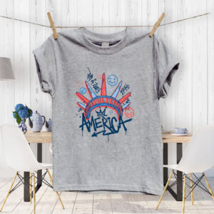 Statue of Liberty, America 4th July T-Shirt