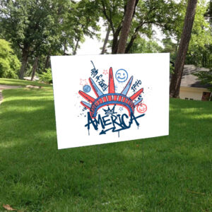Statue of Liberty, America 4th July Yard Sign