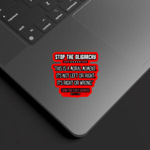 Stop The Oligarchy - Senator Cory Booker Sticker, Car Magnet