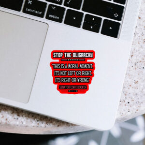 Stop The Oligarchy - Senator Cory Booker Sticker, Car Magnet