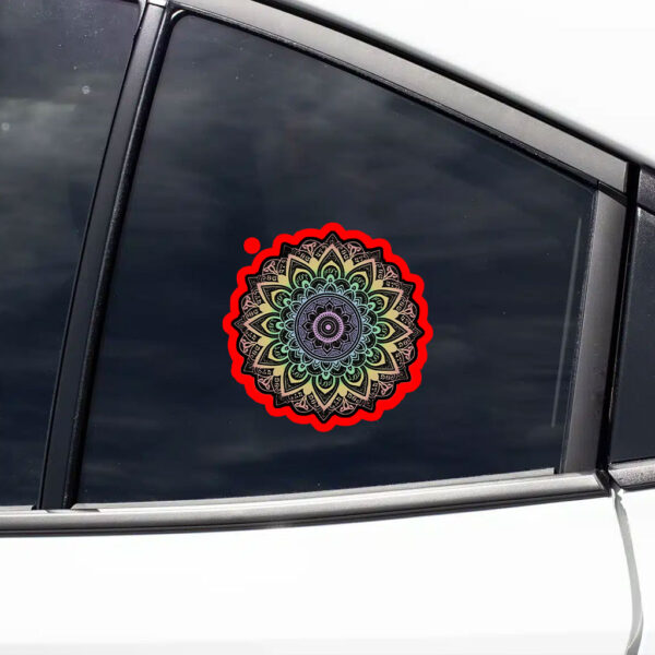 Subtle Anti Fascist FDT Mandala Political Sticker, Car Magnet