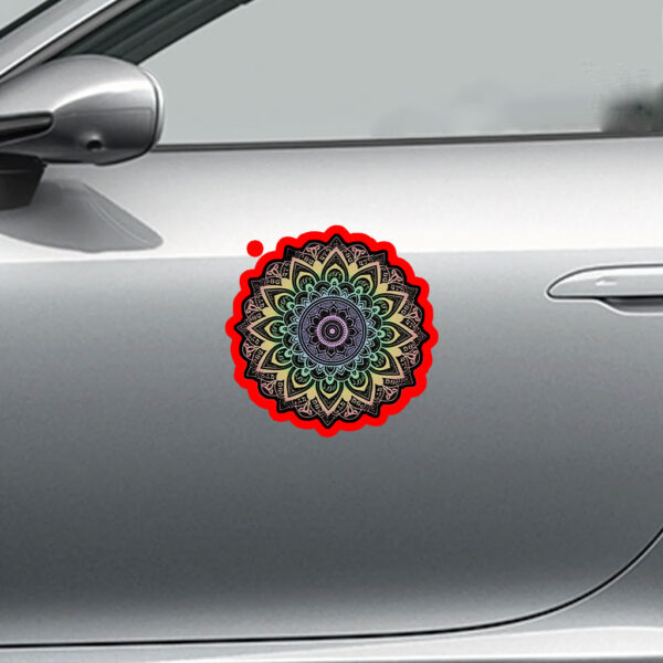 Subtle Anti Fascist FDT Mandala Political Sticker, Car Magnet