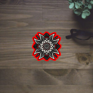 Subtle Anti Fascist FDT Mandala Political Sticker, Car Magnets