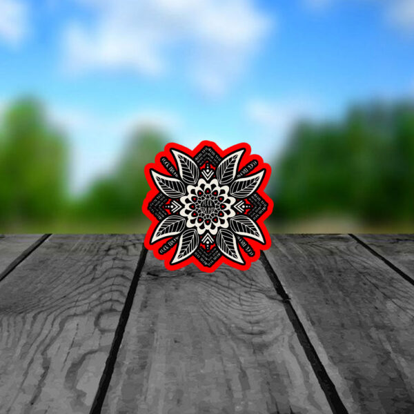 Subtle Anti Fascist FDT Mandala Political Sticker, Car Magnets