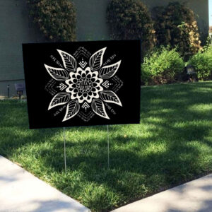 Subtle Anti Fascist FDT Mandala Political Yard Signs