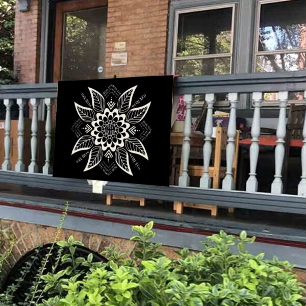Subtle Anti Fascist FDT Mandala Political Yard Signs