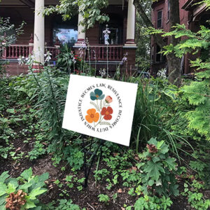 Subtle Anti Trump, Anti MAGA, Democrat Feminist Yard Sign