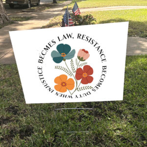 Subtle Anti Trump, Anti MAGA, Democrat Feminist Yard Sign