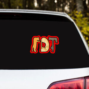 Subtle FDT Cat Anti Trump 2025 Sticker, Car Magnet