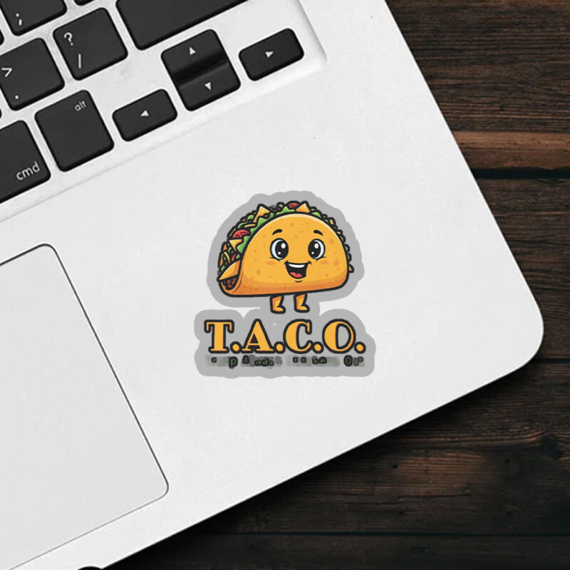 TACO - Trump Always Chickens Out - Funny Protest Sticker, Car Magnet Anti-Trump