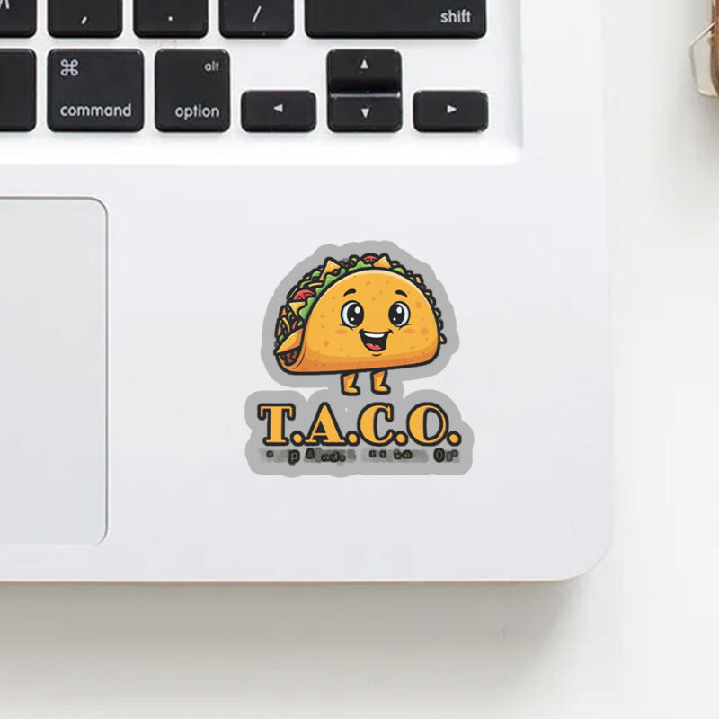 TACO - Trump Always Chickens Out - Funny Protest Sticker, Car Magnet Anti-Trump