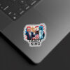 Tariff King, Anti-Trump - Trump Is A Racist 2025 Sticker, Car Magnet