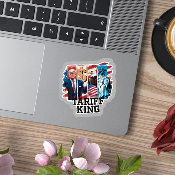 Tariff King, Anti-Trump - Trump Is A Racist 2025 Sticker, Car Magnet