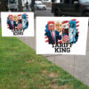 Tariff King, Anti-Trump - Trump Is A Racist 2025 Yard Sign