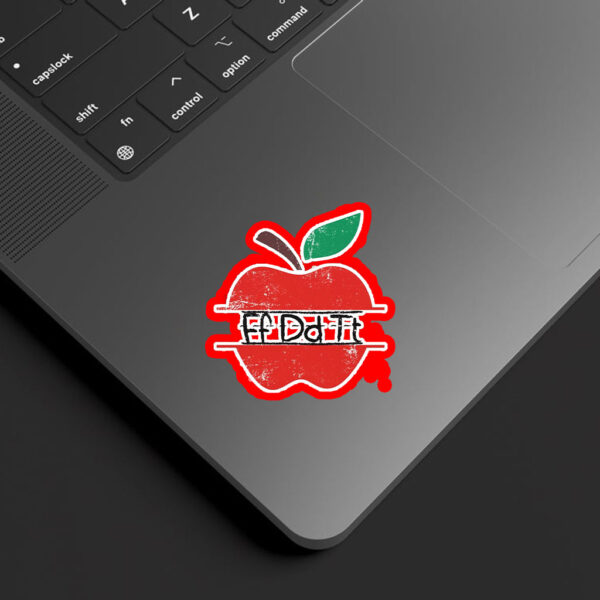 Teacher Apple FDT, Teacher F*ck Donald Trump 2025 Sticker, Car Magnet