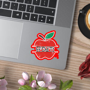 Teacher Apple FDT, Teacher F*ck Donald Trump 2025 Sticker, Car Magnet