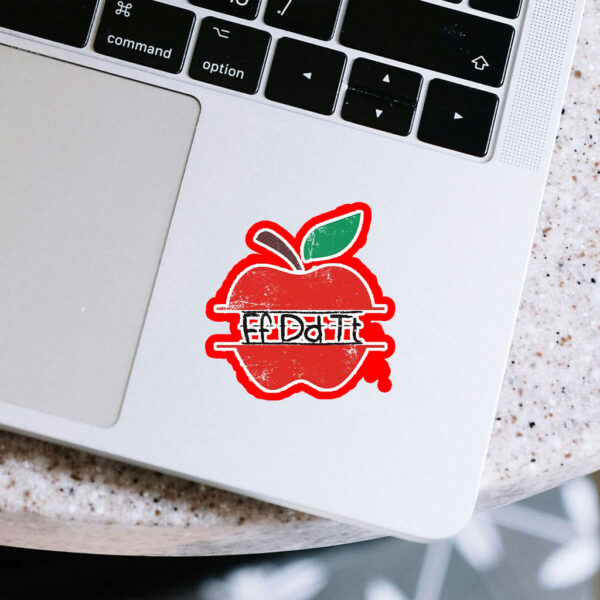 Teacher Apple FDT, Teacher F*ck Donald Trump 2025 Sticker, Car Magnet