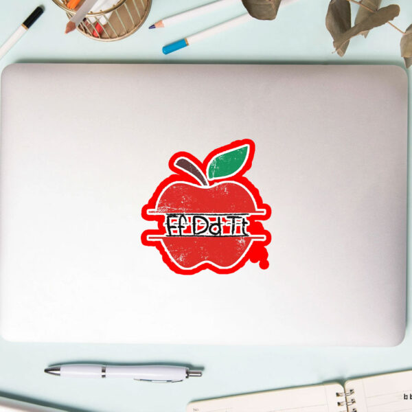 Teacher Apple FDT, Teacher F*ck Donald Trump 2025 Sticker, Car Magnet