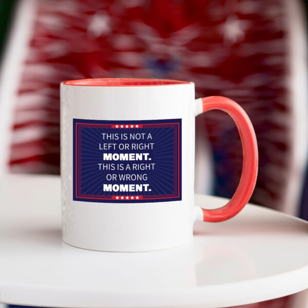 This Is Not A Left or Right Moment, This Is A Right Or Wrong Moment Mug