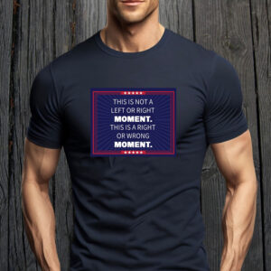 This Is Not A Left or Right Moment, This Is A Right Or Wrong Moment T-Shirt