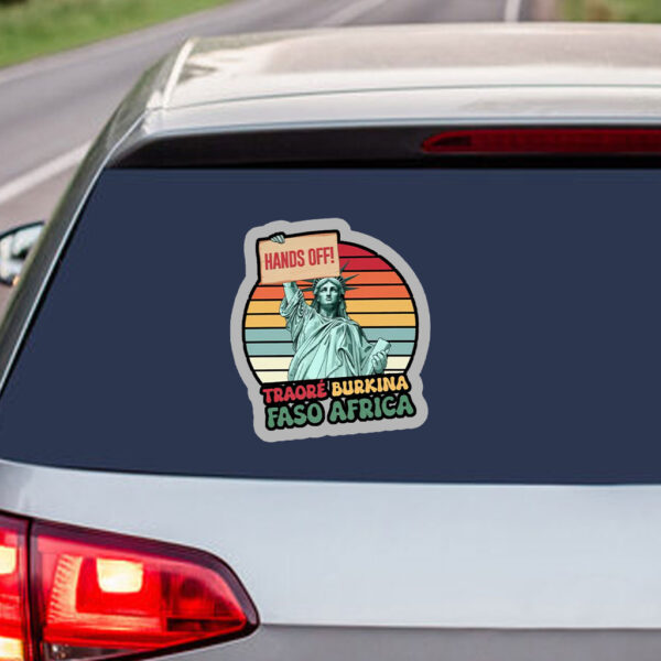 Traoré Is My President, Burkina Faso Africa, Hands Off 2025 Sticker, Car Magnet