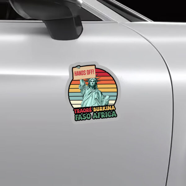Traoré Is My President, Burkina Faso Africa, Hands Off 2025 Sticker, Car Magnet