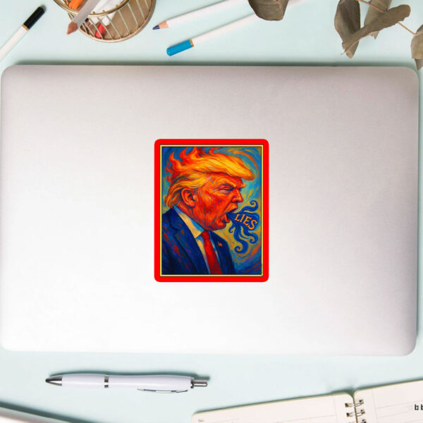 Trump Lies 2025 Sticker, Car Magnet