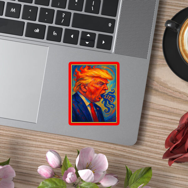 Trump Lies 2025 Sticker, Car Magnet