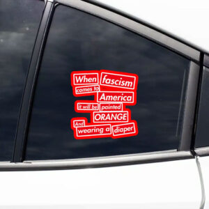 When Fascism Comes To America – Anti Trump Sticker, Car Magnet