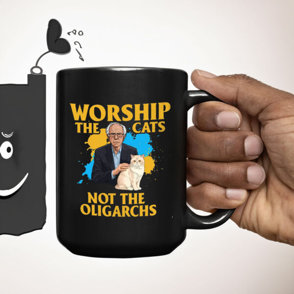 Worship The Cats Not The Oligarchy 2025 Mug
