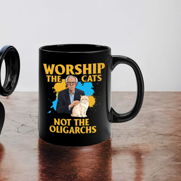 Worship The Cats Not The Oligarchy 2025 Mug