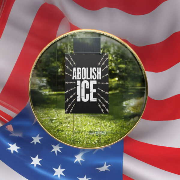Abolish ICE Barbed Wire Yard Sign – Anti-ICE Protest Lawn Sign
