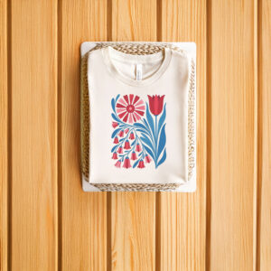 Anti-Trump-T-Shirt,-Foxglove-Daisy-Tulip-Shirt-usa