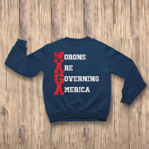 Anti-Trump-T-Shirt,-Morons-Are-Governing-America-Shirts