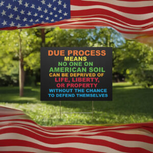Due Process Yard Sign