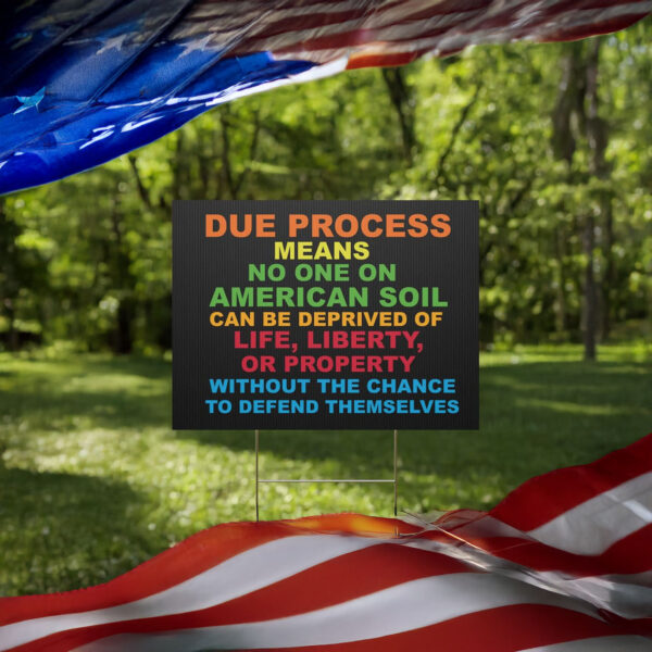 Due Process Yard Sign