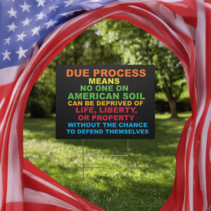 Due Process Yard Sign