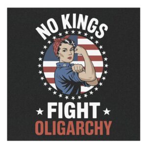 No Kings Fight Oligarchy Car Magnet – Political Protest Vehicle Magnet