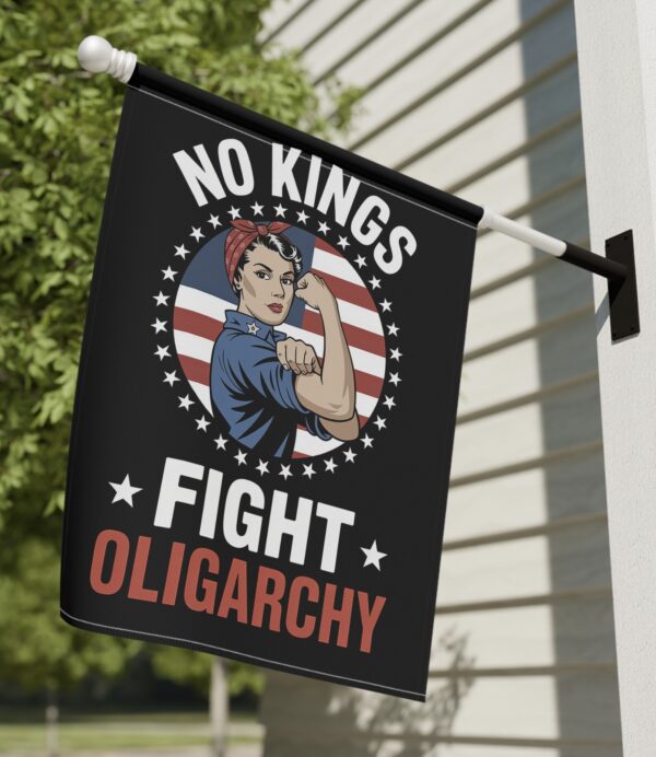 No Kings Fight Oligarchy Flag
