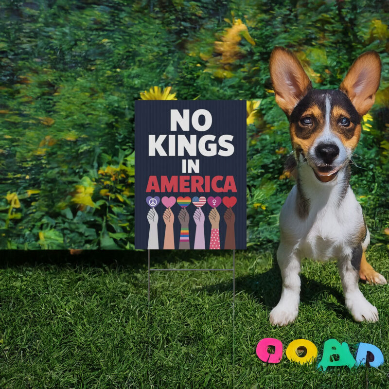 No Kings In America Since 1776 Protest Sign