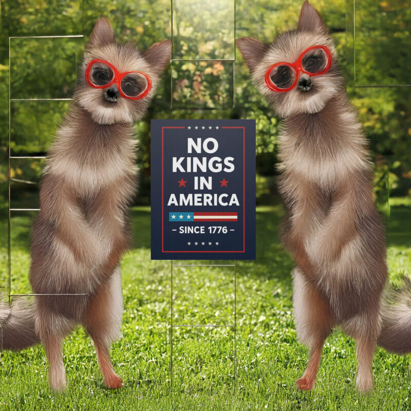 No Kings In America Yard Sign